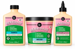 Set Lola Cosmetics Densidade pentru Păr Fin și Fragil – Șampon 250 ml + Acidifiant 250g + Mască Fortifiantă 230 g