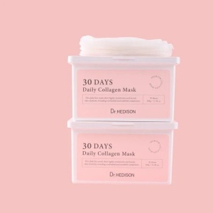 Set masti tip servetel cu Colagen Daily Collagen Mask Dr Hedison, 30 bucati