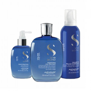 Set pentru par cu volum Alfaparf Milano Volume Magnifying Sampon 250 ml + Balsam spuma 200 ml + Spray 125 ml - Img 2