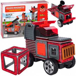 Set Piese Magnetice de construit - Echipa de salvare