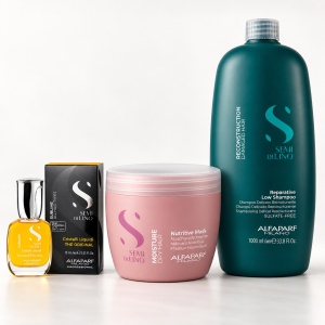 Set Profesional Alfaparf Milano Semi Di Lino – Reconstrucție, Hidratare și Strălucire