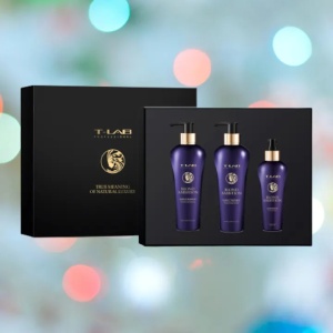 Set T-LAB Professional Blond Ambition Ritual Sampon, 300 ml, Tratament par, 300 ml, Elixir par, 150 ml