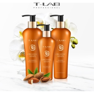 Set T-LAB Professional Organic Shape Ritual Sampon, 300 ml, Masca, 300 ml, Fluid cu actiuni multiple, 150 ml