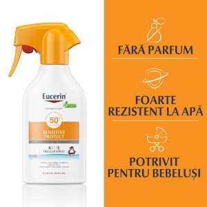 Spray de corp pentru copii cu SPF50+ Sensitive Protect Eucerin, 250 ml