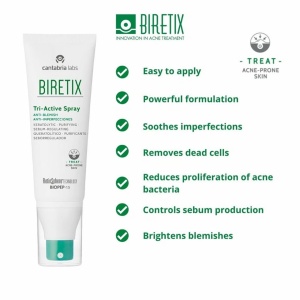 Spray pentru acnee corporala Biretix Tri-Active, 100 ml, Cantabria Labs