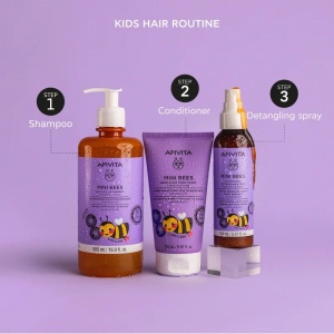 Spray pentru descurcarea parului fara clatire Mini Bees Gentle Kids Apivita, 