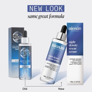Tratament anticadere intensiv leave-in Nioxin Night Density Rescue Serum pentru cresterea densitatii parului, 70 ml