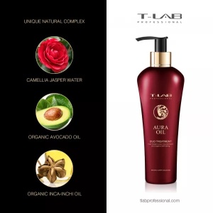 Tratament T-LAB Professional Aura Oil DUO, hidratare a parului si scalpului, 300 ml