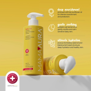 Ulei pentru bebelusi Edible Care for Baby, 200 ml, Mamaaura