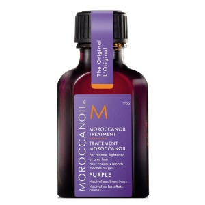 Ulei tratament pentru par blond, cu reflexii deschise sau grizonat Purple, 25 ml, Moroccanoil