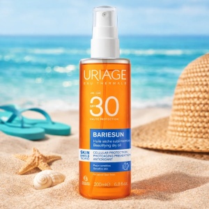 Ulei uscat cu protectie solara SPF30 Bariesun Uriage, 200 ml