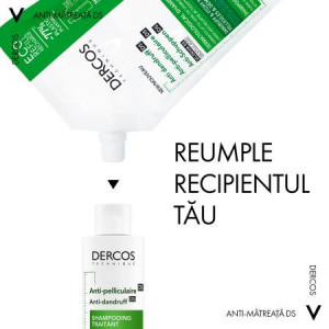 Vichy Sampon Dercos anti-matreata pentru par normal si gras - Img 4