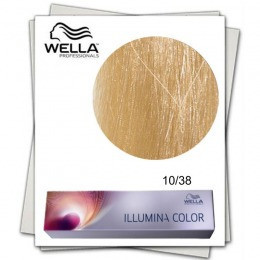 Vopsea de par permanenta Wella Professionals Illumina Color 10/38