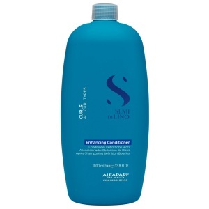 Alfaparf Milano Semi di Lino Curls Enhancing Conditioner, Balsam Hidratant pentru Păr Creț și Ondulat, 1000 ml