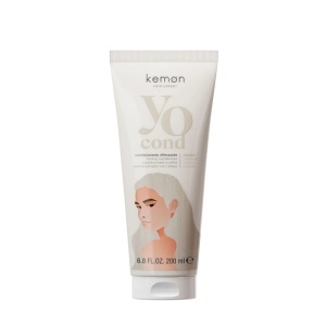 Balsam Nuantator Kemon Yo Cond Platino, pentru Neutralizarea Tonurilor Galbene si Reflexe Blond Platinat, 200 ml