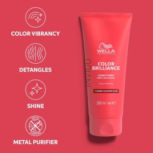 Balsam pentru par fir gros Wella Professionals Color Brilliance 200 ml