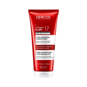 Balsam ultra-reparator cu peptide Pro-Colagen si acid citric Dercos Collagen 17 Filler Vichy, 200 ml