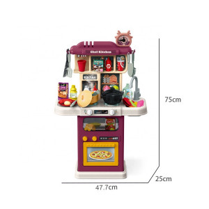 Bucatarie pentru copii, Chef Kitchen, 64 accesorii, 47 x 60 x 11 cm - Img 3