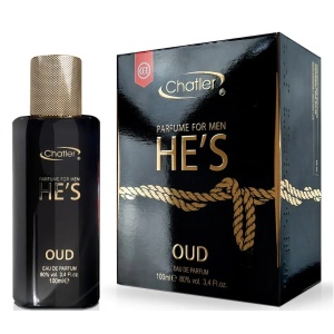 Chatler He’s Oud Men, Apa de Parfum, Barbati, 100 ml