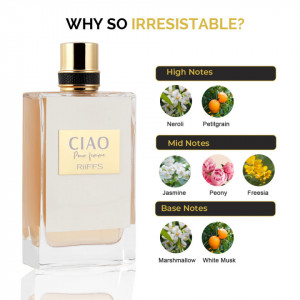 Ciao Pour Femme, Riiffs, Apa de Parfum, Femei, 100ml - Img 3