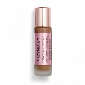 Makeup Revolution, Conceal & Define, Oil Free, Cream Foundation, F 14, 23 ml