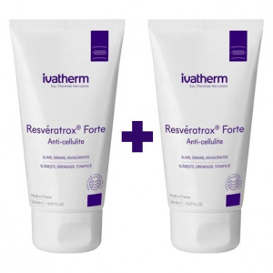 Pachet Crema anticelulitica Resveratrox Forte, 150 ml + 150 ml, Ivatherm