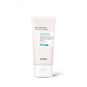 Crema de fata cu protectie solara SPF 50+ PA++++ Aloe 54.2 Aqua Tone-up, Cosrx, 50 ml