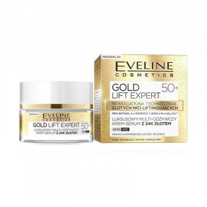 Crema de fata Eveline Cosmetics Gold Lift Expert 50+
