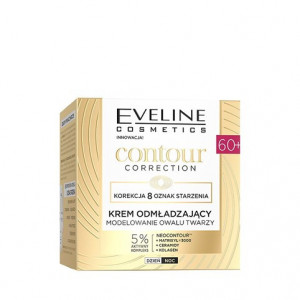 Cremă de intinerire si modelare a ovalului facial Contour Correction Eveline Cosmetics 60+ , 50 ml