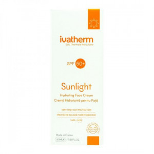 Crema hidratanta pentru fata cu protectie solara SPF 50+ Sunlight,  Ivatherm
