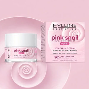 Crema Hidratanta si Nutritiva Eveline Cosmetics Pink Snail PDRN, 50ml