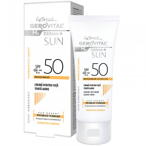 Crema pentru fata Gerovital H3 Derma+ Sun, cu SPF 50, 50 ml