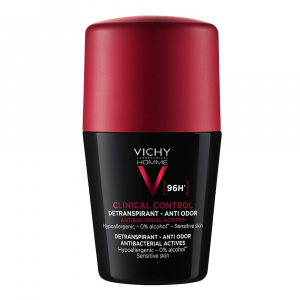 Deodorant roll-on antitranspirant Vichy Homme 96h Clinical Control, 50 ml