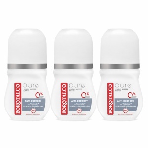 Deodorant roll-on Pure Musk, 3 x 50 ml, Borotalco