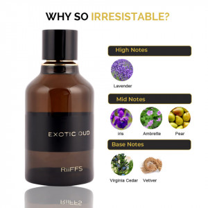 Exotic Oud, Riiffs, Apa de Parfum, Barbati, 100ml - Img 3