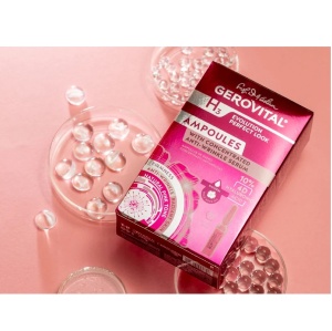 Fiole cu ser concentrat antirid cu Acid Hialuronic 10% 4D H3 Evolution Perfect Look, 10 fiole x 2 ml, Gerovital