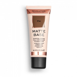 Makeup Revolution, REVOLUTION, Vegan, Matte Finish, Liquid Foundation, F 14, 28 ml