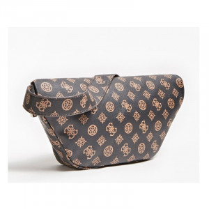 Geanta belt bag Guess, Model Utility Vibe maro cu imprimeu logo - Img 2