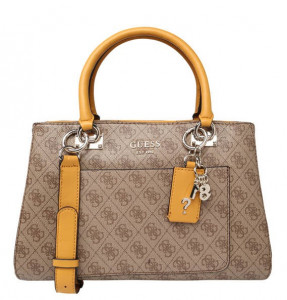 Geanta GUESS Kathryn Girlfriend Satchel Brown - Img 4