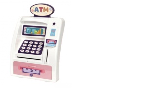 Jucarie interactiva ATM bancomat cu functii reale si sunete - Img 5