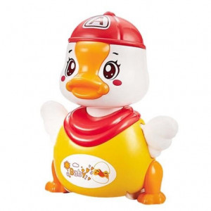 Jucarie interactiva Cute Duck cu Sunete Si Lumini, rosu