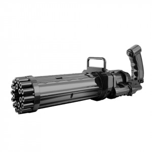 Jucarie Pistol de facut baloane de sapun - Gatling Bubble 21 Holes, negru