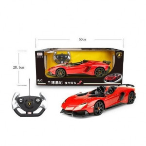 Masina cu telecomanda Rastar Lamborghini Aventador, 1:12, rosu, ambalaj