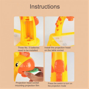 Masuta pentru desen cu proiector si accesorii instructiuni