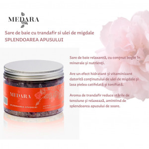 MEDARA SARE BAIE TRANDAFIR SI ULEI MIGDALE 500GR MEBRA