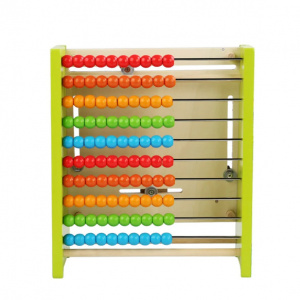 Numaratoare si calendar din Lemn pentru Copii 2 in 1 - Jucarie Educativa Montessori pentru Invatarea Matematicii Timpurii si Numarare