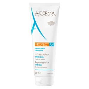 Pachet A-Derma Protect – Fluid invizibil protectie solara SPF 50+, 40 ml + Spray protectie solara SPF 50+, 200 ml + Lotiune reparatoare after sun Protect AH, 250 ml