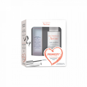Pachet Mascara Couvrance, Negru, 7 ml + Lotiune micelara pentru ten sensibil, 100 ml, Avene 1