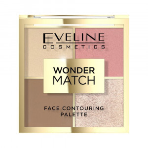 Paleta de conturare a fetei Eveline Wonder Match Nr. 02, 10.8 g