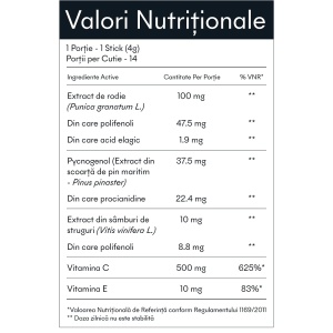 Pycnogenol si Vitamina C 500 mg, Ivatherm, 14 plicuri